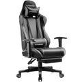 Blue Gaming Chair with Footrest R555876