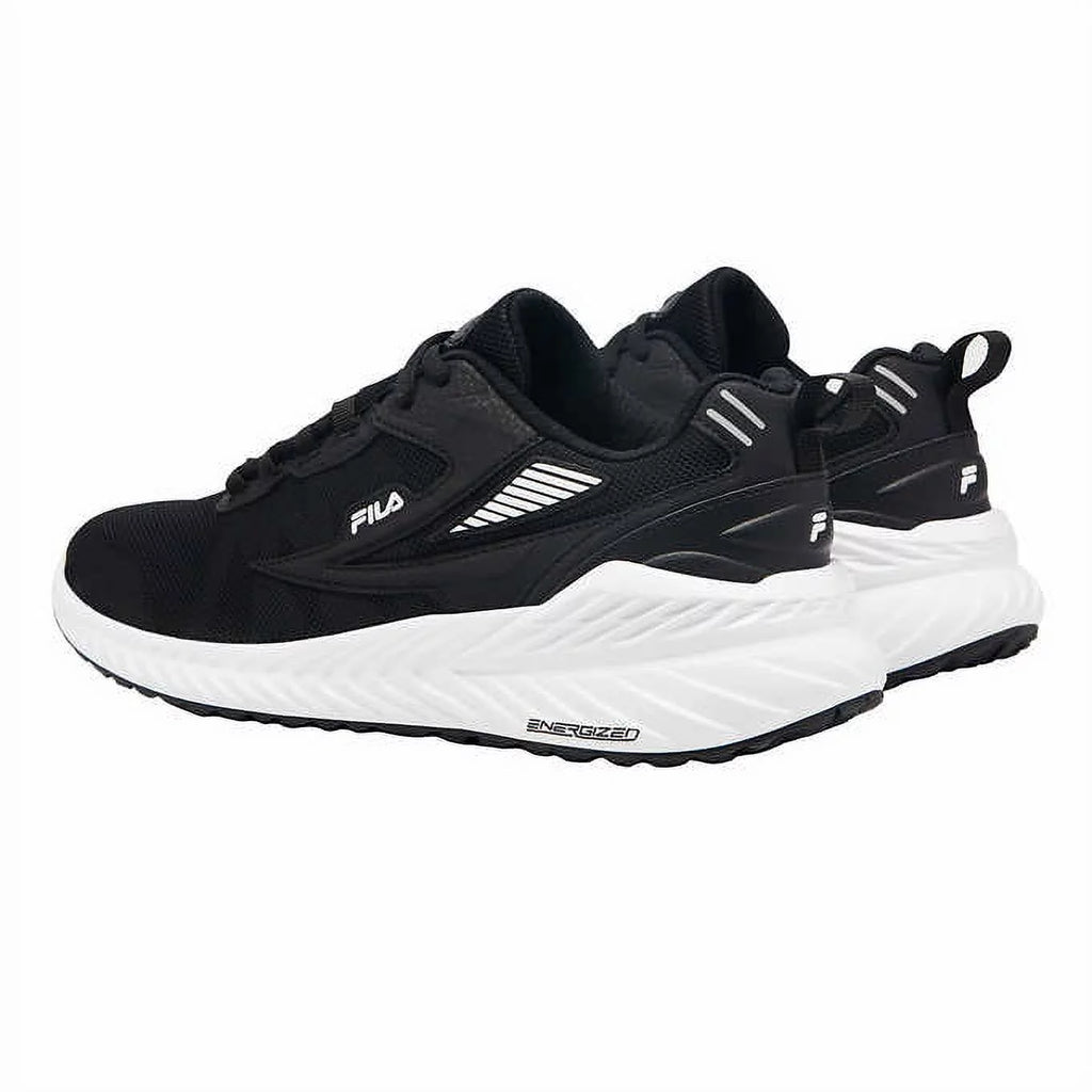 Black Lace-up Athletic Running Shoe L5213