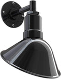 9 inch Dome 11 inch Straight Arm Matte Black Sign Light J2655
