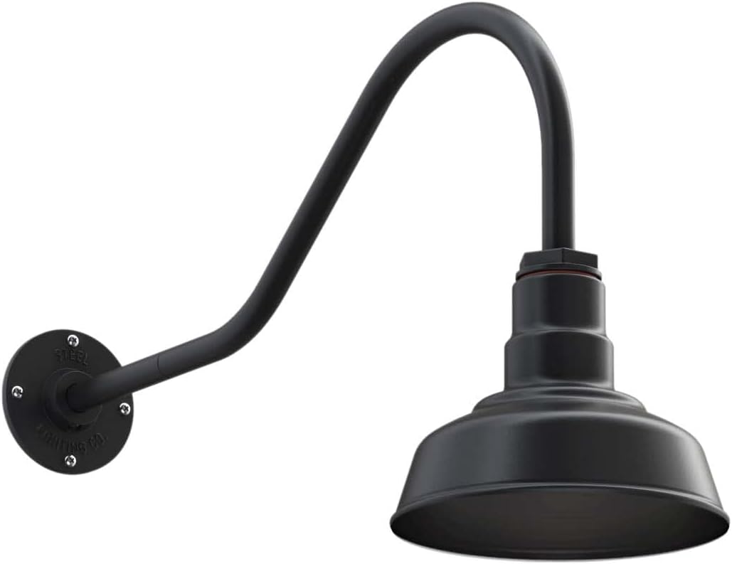 Green 8 inch Dome Outdoor Wall Mounted Barn Light B589