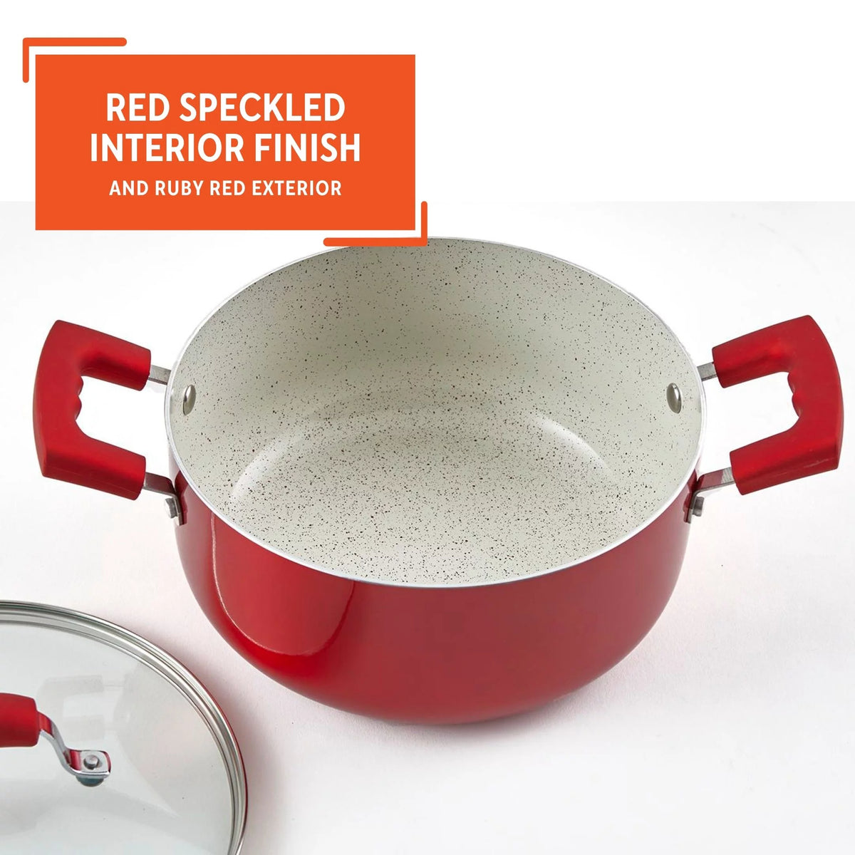 Red 4.9Qt Dutch Oven with Glass Lid S417565
