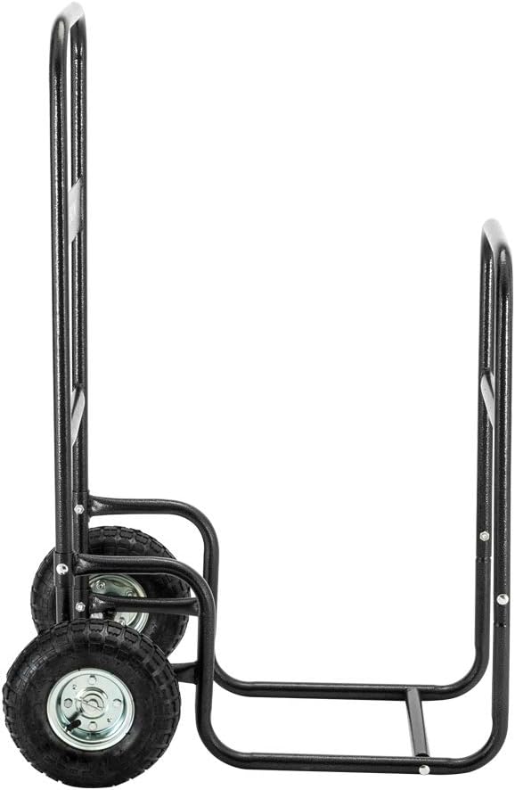 Firewood Cart Wood Hauler Log Carrier with Rolling Wheel V390