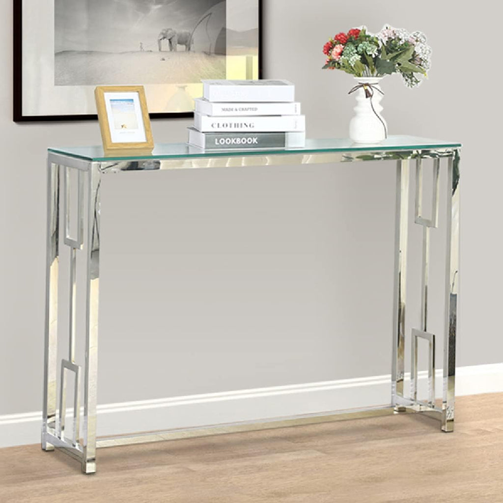 Modern Narrow Glass Console Table G904