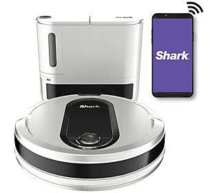 White Wi-Fi Robot Vacuum with Self-Empty Base U458059