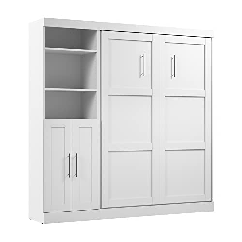 Bark Grey Full Murphy Bed with Drawers G3815