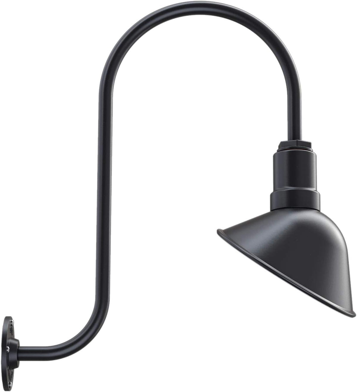 9 inch Dome 11 inch Straight Arm Matte Black Sign Light J2655
