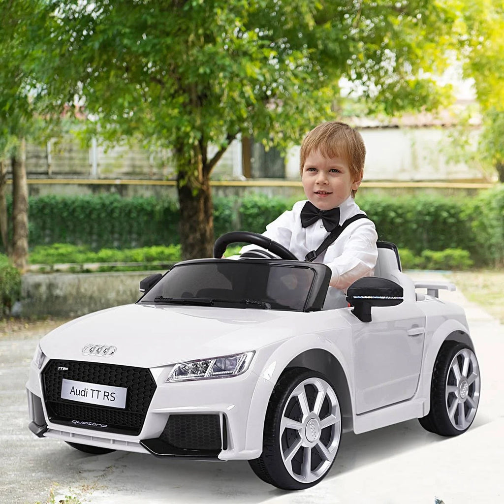 6V Kids Electric Ride on Toy Car with Remote Control - White D74722