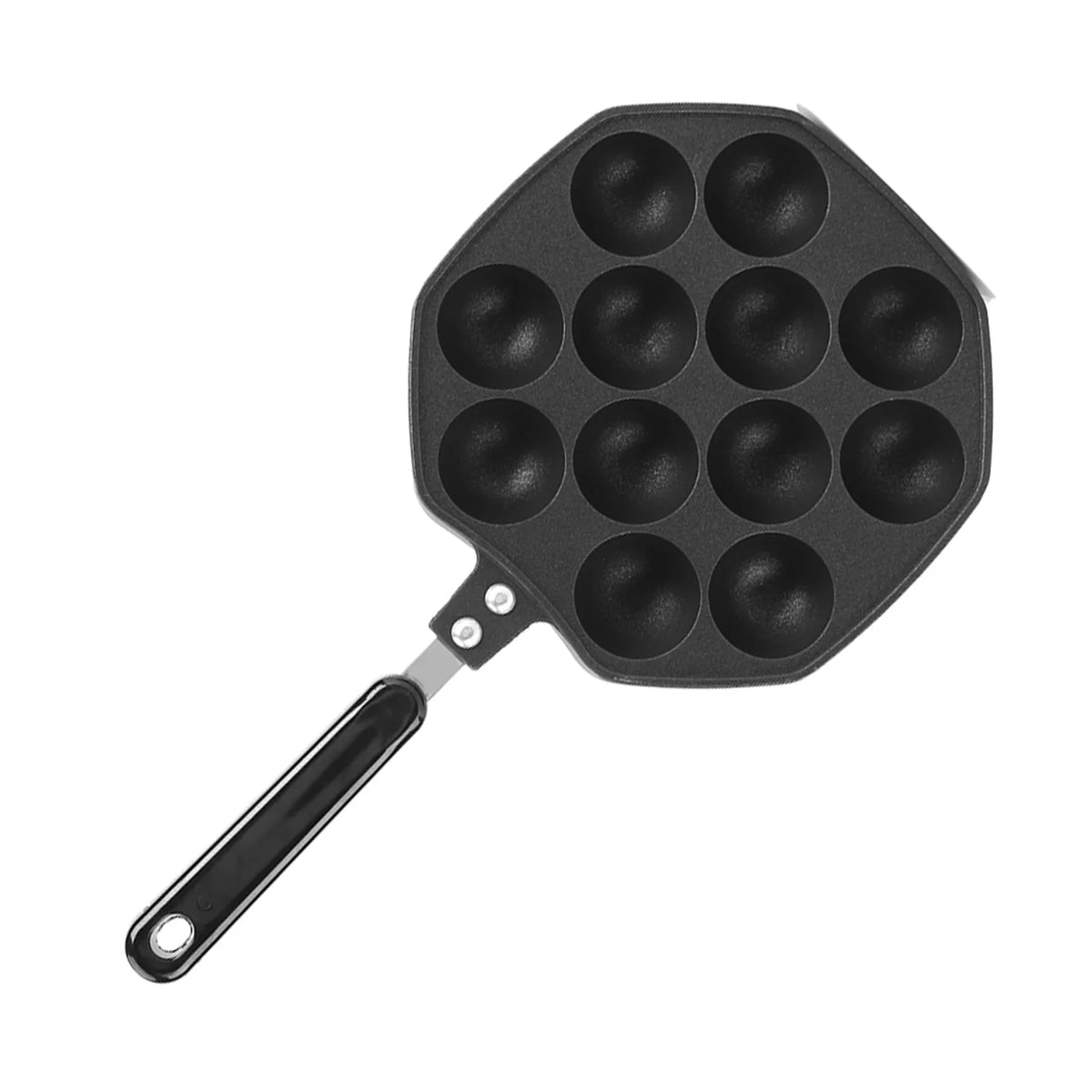 Black Non Stick Aluminum Aebleskiver Pan B34838