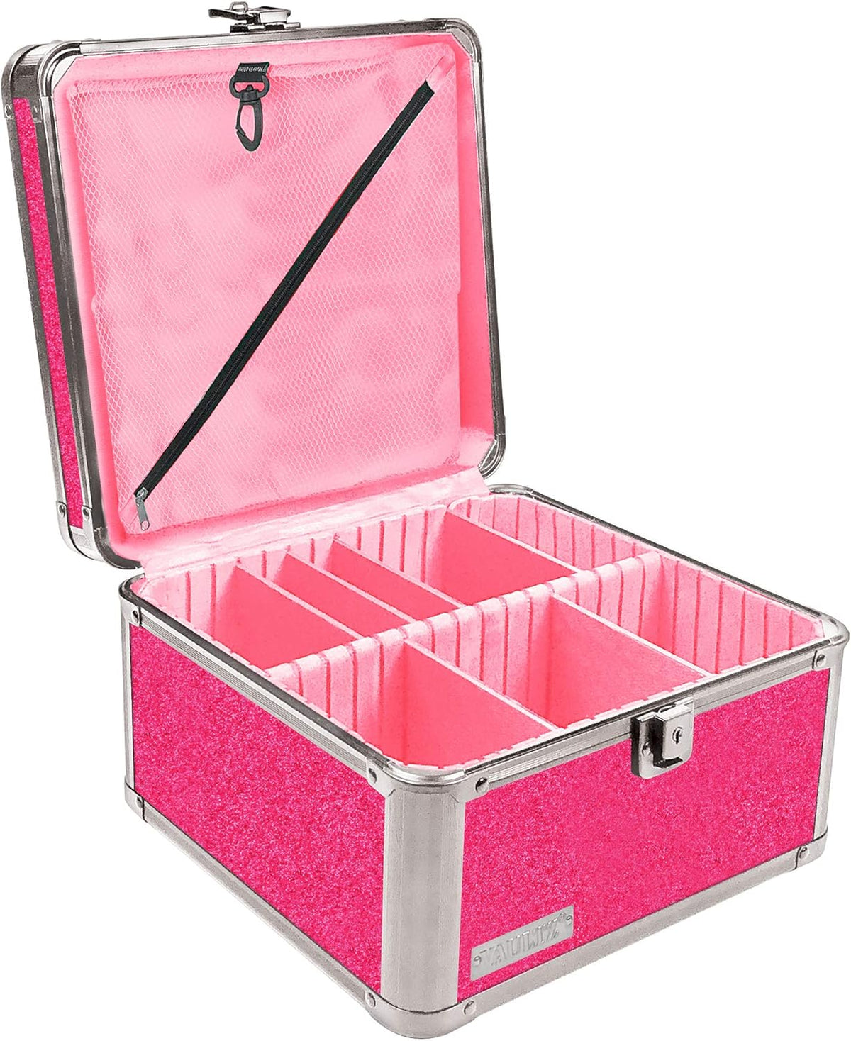 Black Medium Locking Storage Case with Dividers P664663
