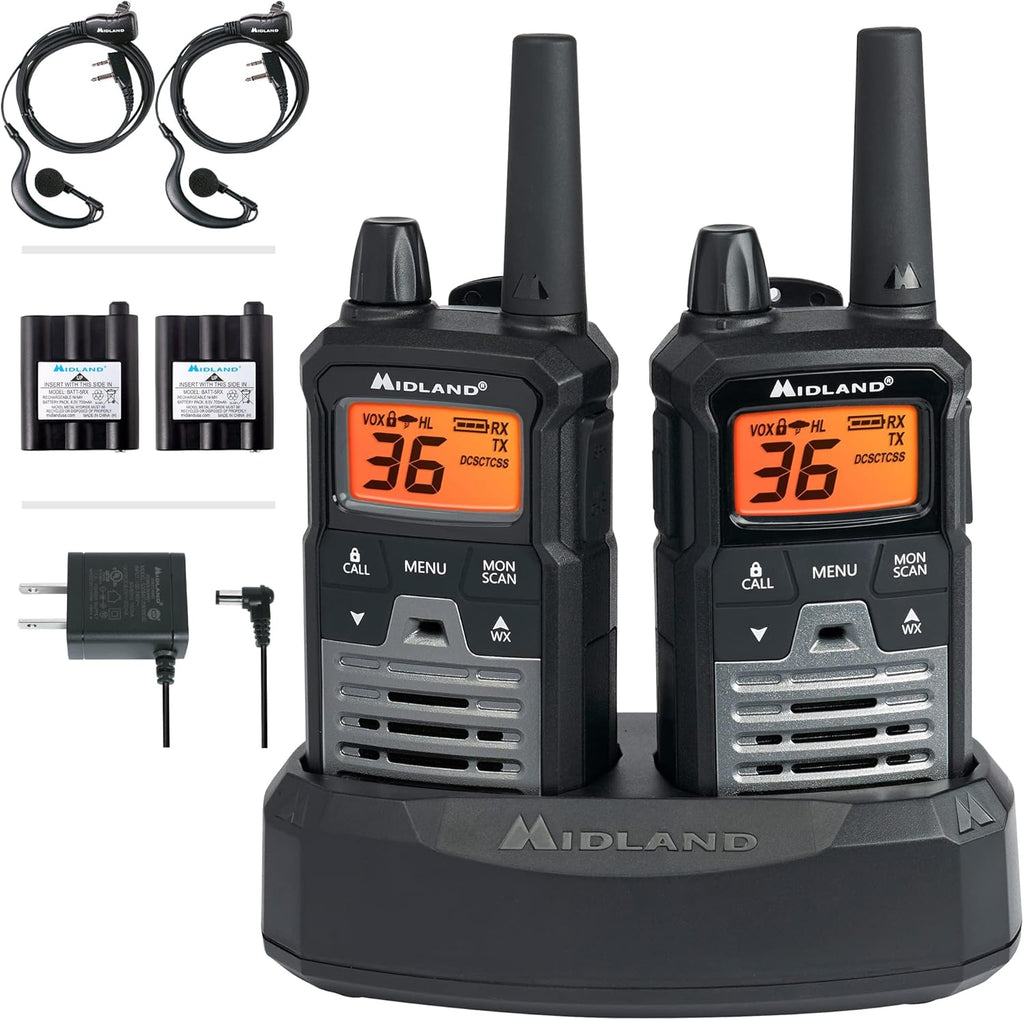 Camo 2 Radios Two Way Radio with NOAA Weather Scan M13672