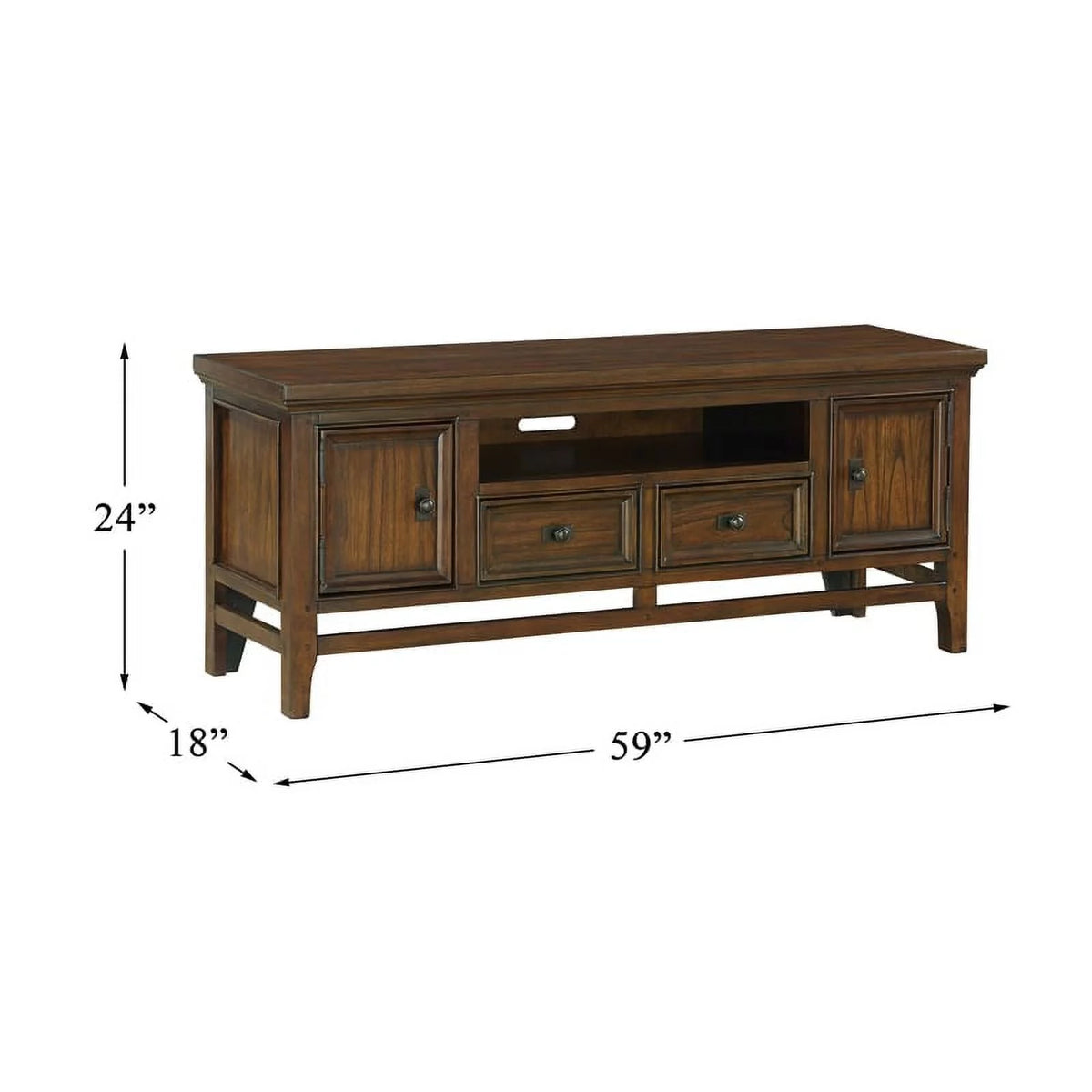 Brown Cherry Wood TV Stand E1647