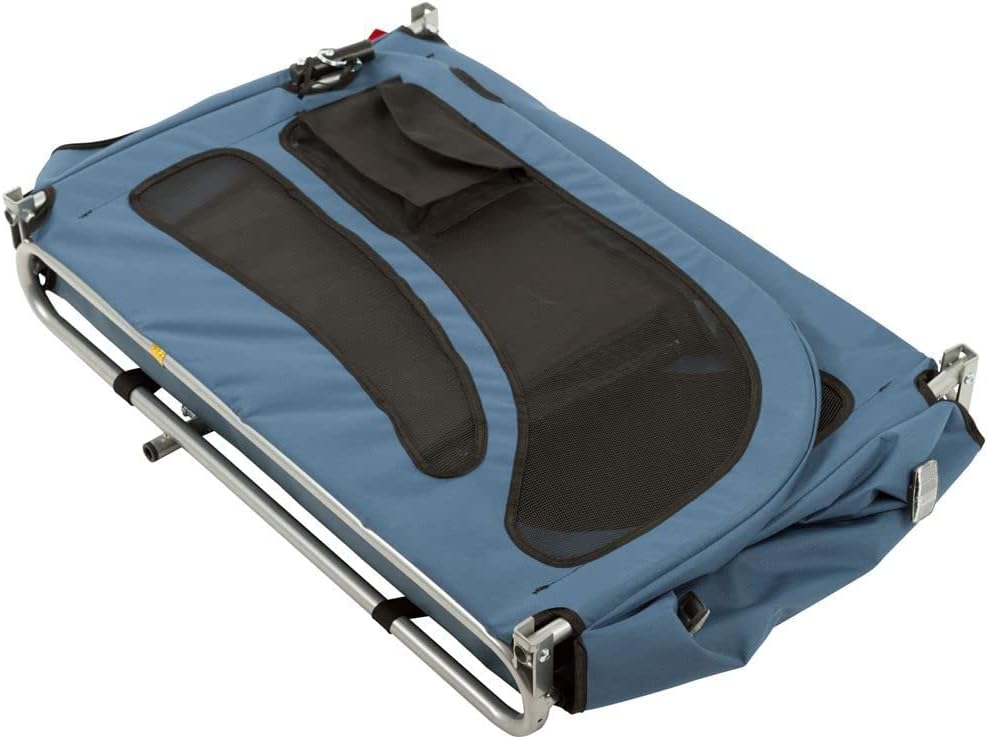 Blue 2-in-1 Pull-Behind Dog Bike Carrier Pet Trailer I85897