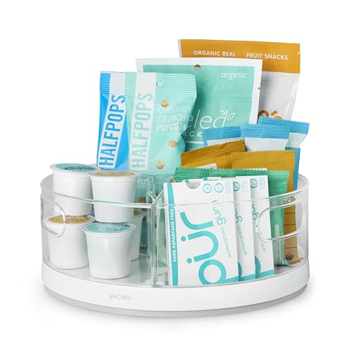 3 BPA-Free Clear Bins Rotating Storage Turntable Q187