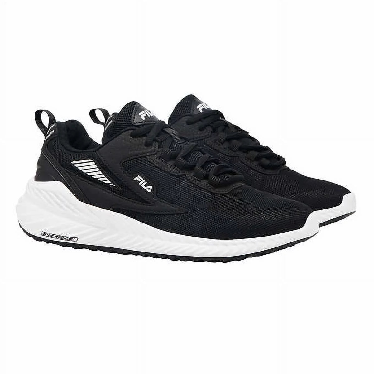 Black Lace-up Athletic Running Shoe L5213