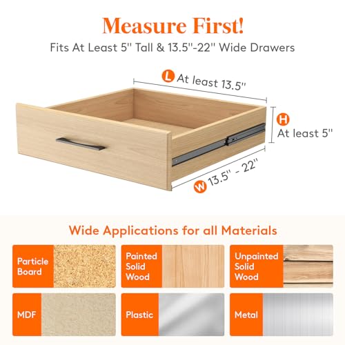 8 Pack 5" High Adjustable Drawer Dividers W7727