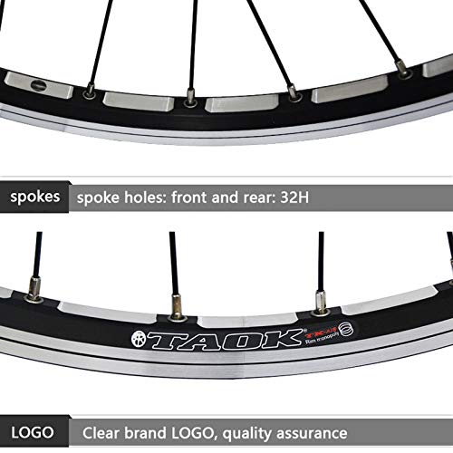 26 Inch Bicycle Wheelset 32 Hole Disc Brake V Brake Quick Release Double Layer Rim 7-8-9 Speed Wheel B99515
