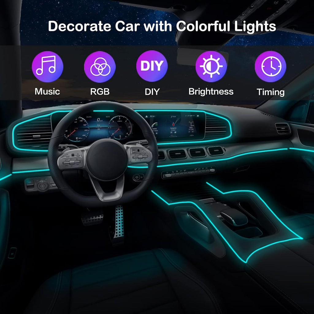 Car LED Strip Lights with Wireless APP and Remote Control H9026