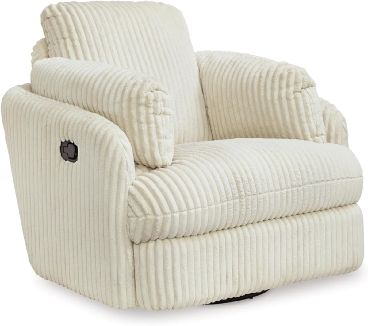White Swivel Glider Recliner J4053