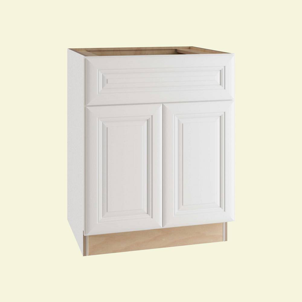 27 x 34.5 x 21 in. Plywood Vanity Sink Base Cabinet H79461