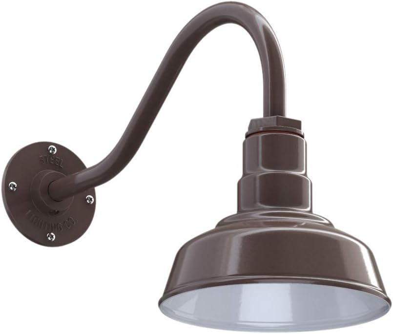 Green 8 inch Dome Outdoor Wall Mounted Barn Light B589