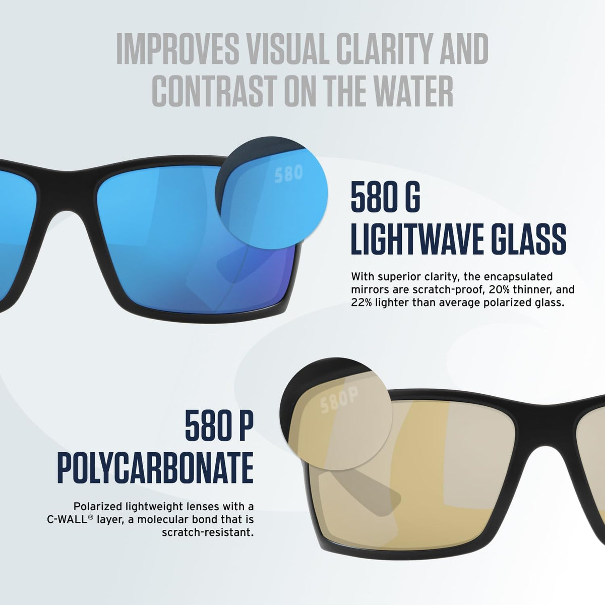 Blackout/Grey Blue Mirrored Polarized Rectangular Sunglasses P1117
