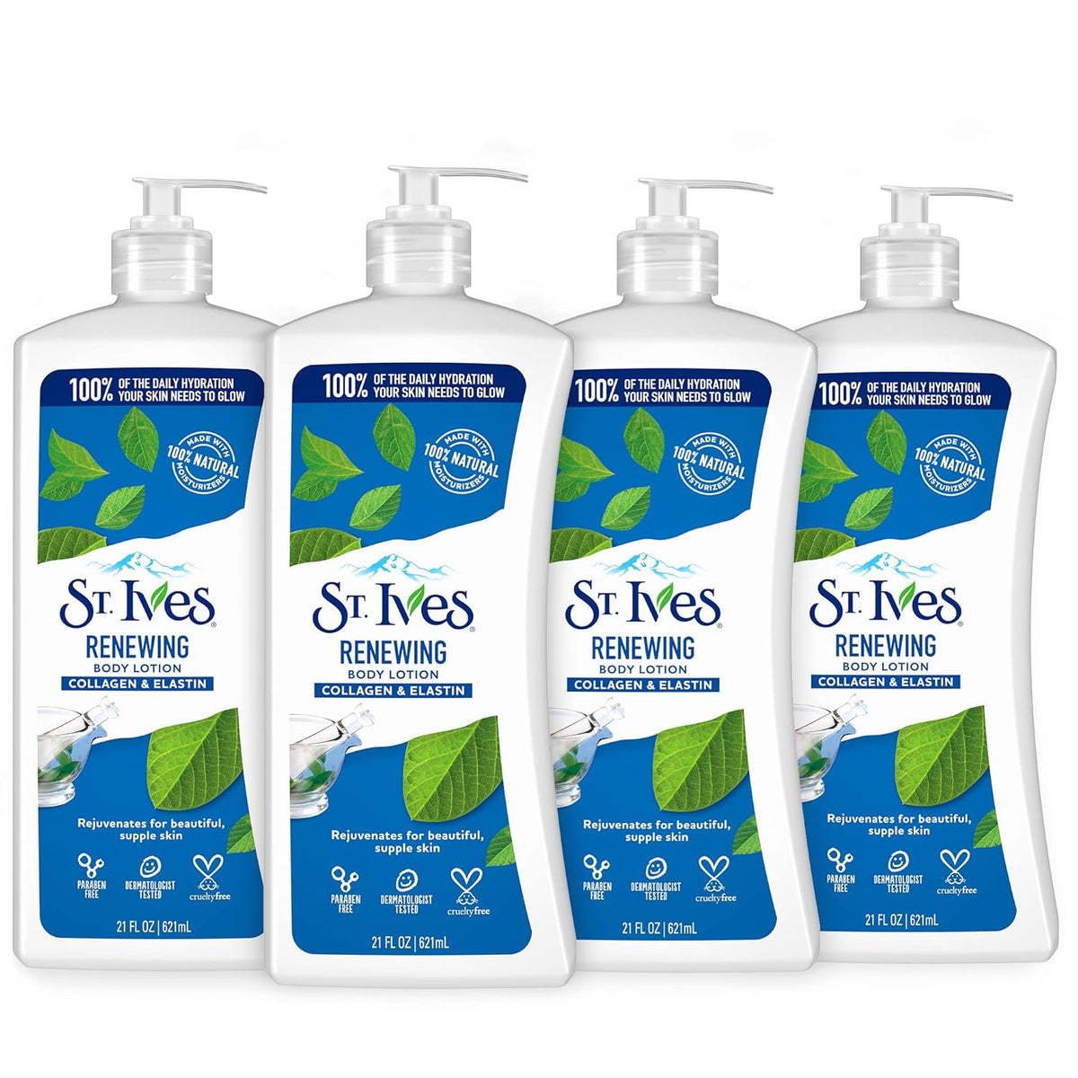 21 fl oz 4 Pack Hand & Body Lotion with Pump X53613