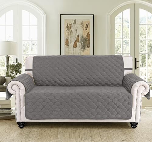 Oversized Sofa Slipcover Dark Grey Light Grey W8298