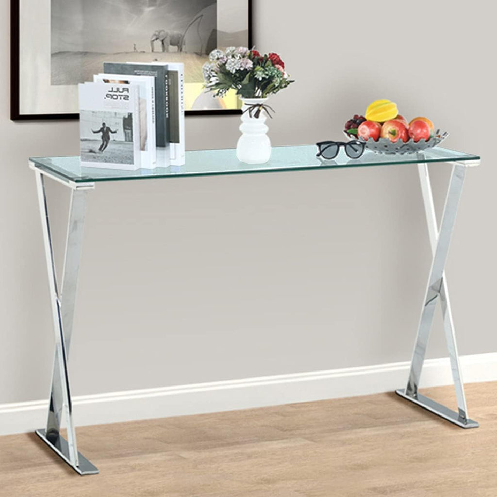 Modern Narrow Glass Console Table G904