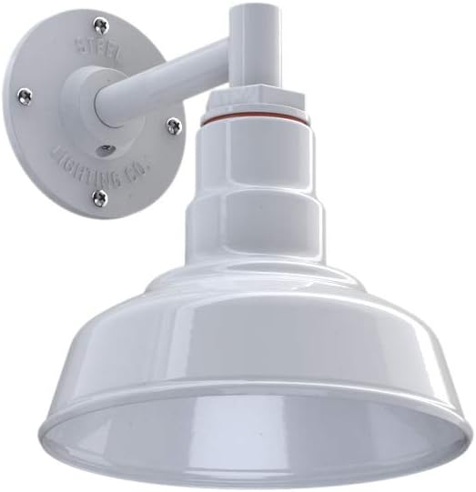 Green 8 inch Dome Outdoor Wall Mounted Barn Light B589