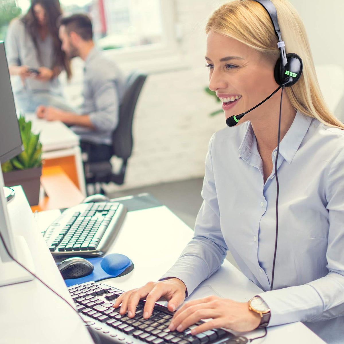Computer Headphones with Microphone 4 Pack T54078