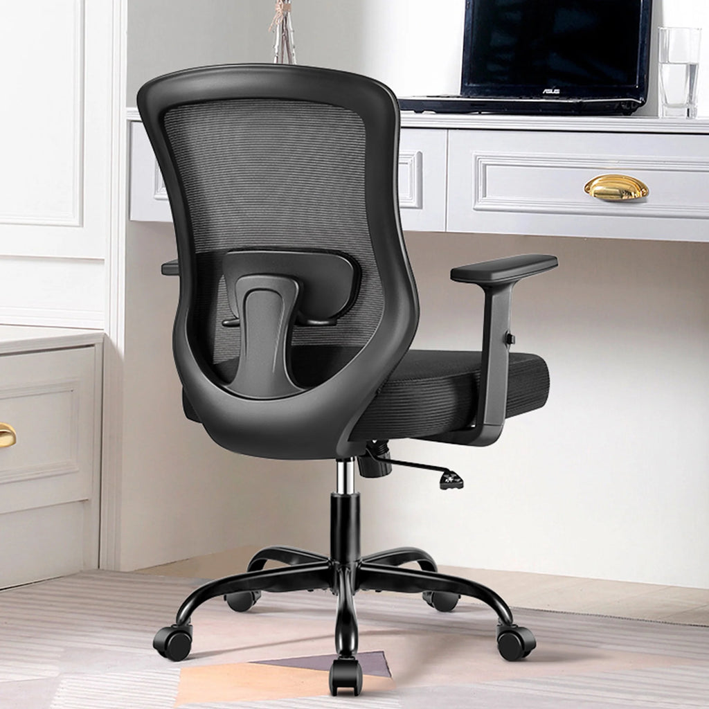 Light Blue Ergonomic Mesh Office Chair with Adjustable Armrests R151805