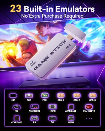4K HDMI Retro Gaming Console with 20,000+ Built-in Classic Video Games X64959