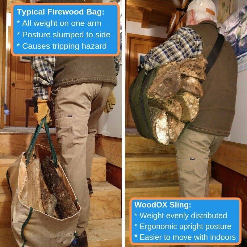 Ergonomic Firewood Carrier and Rack P166655