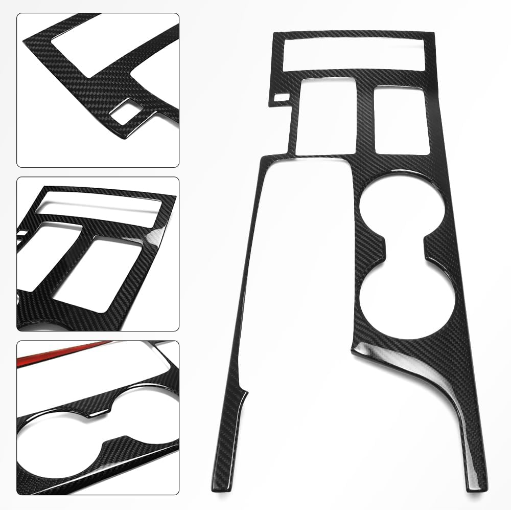 Real Carbon Fiber Gear Shift Trim Panel Cover Y8230