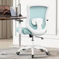 Light Blue Ergonomic Mesh Office Chair with Adjustable Armrests R151805