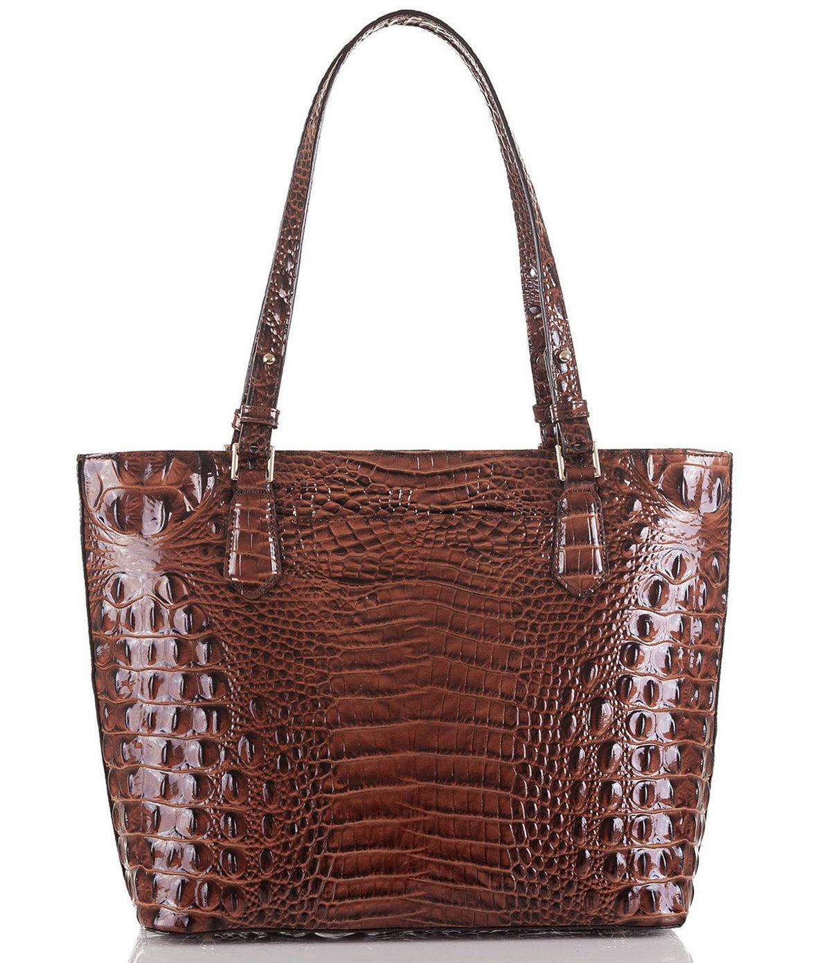 Medium Misha Embossed - Pecan/Gold J1055