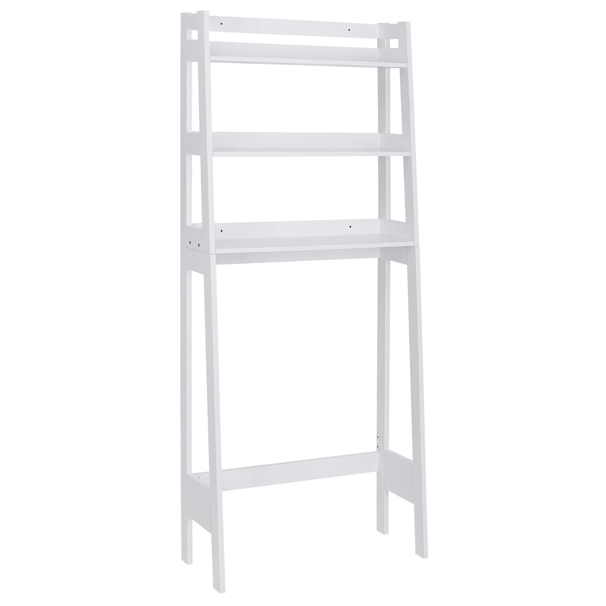 White 3-Tier Wooden Over-The-Toilet Storage Shelf U5256