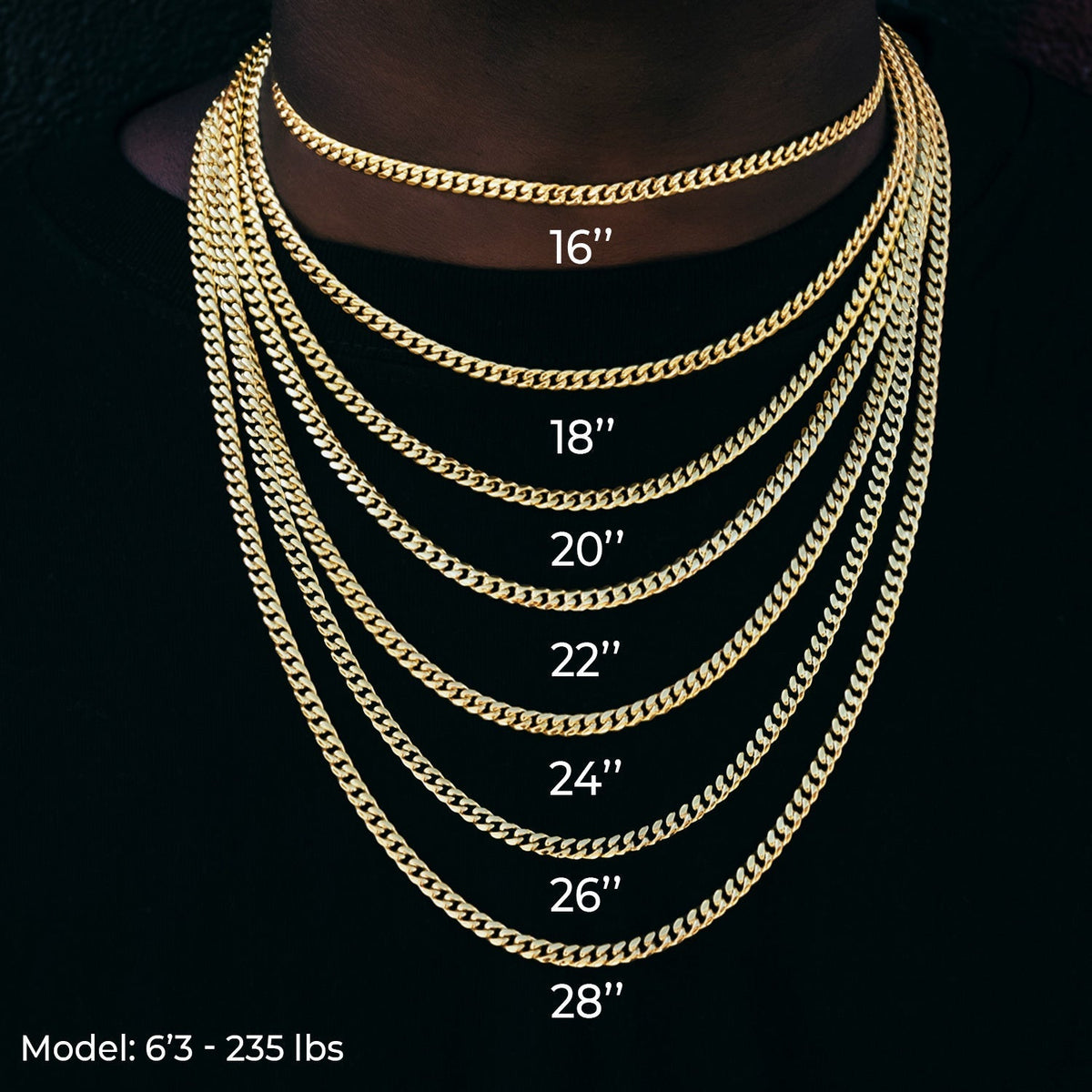 Gothic Mariner Chain in White Gold