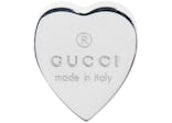 Gucci Trademark Heart Stud Earrings Silver