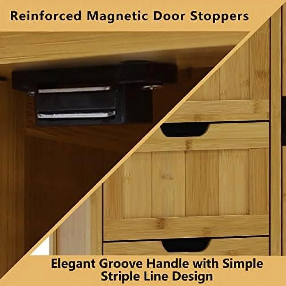 4 Drawer Freestanding Bathroom Cabinet B36459