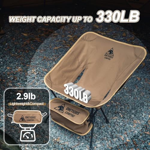 Lightweight Folding Camping Chair 330 lbs Capacity Y2413