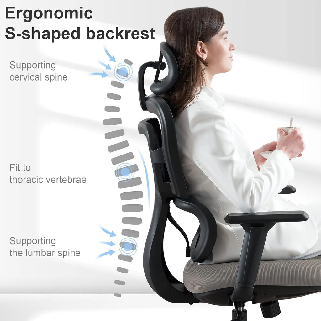 Ergonomic Mesh High Back Office Chair with Headrest J43230