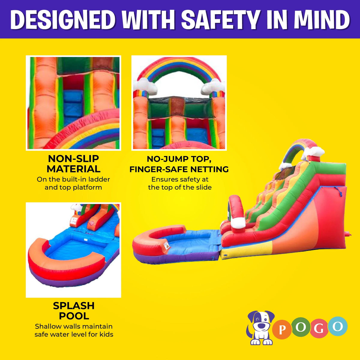 15 ft Inflatable Water Slide with Blower J237012