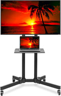 Rolling TV Stand Mobile TV Cart with Wheels T2772