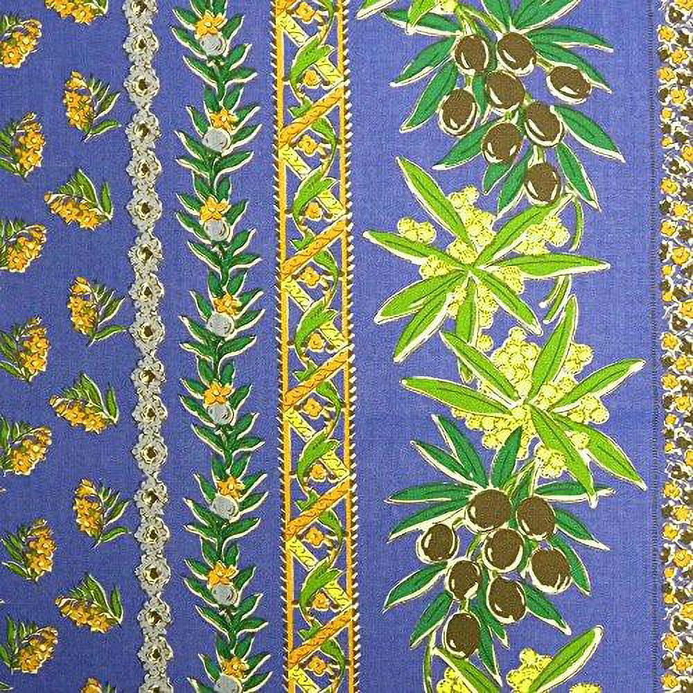 Blue Coated Cotton Tablecloth 60”x120” Z608998