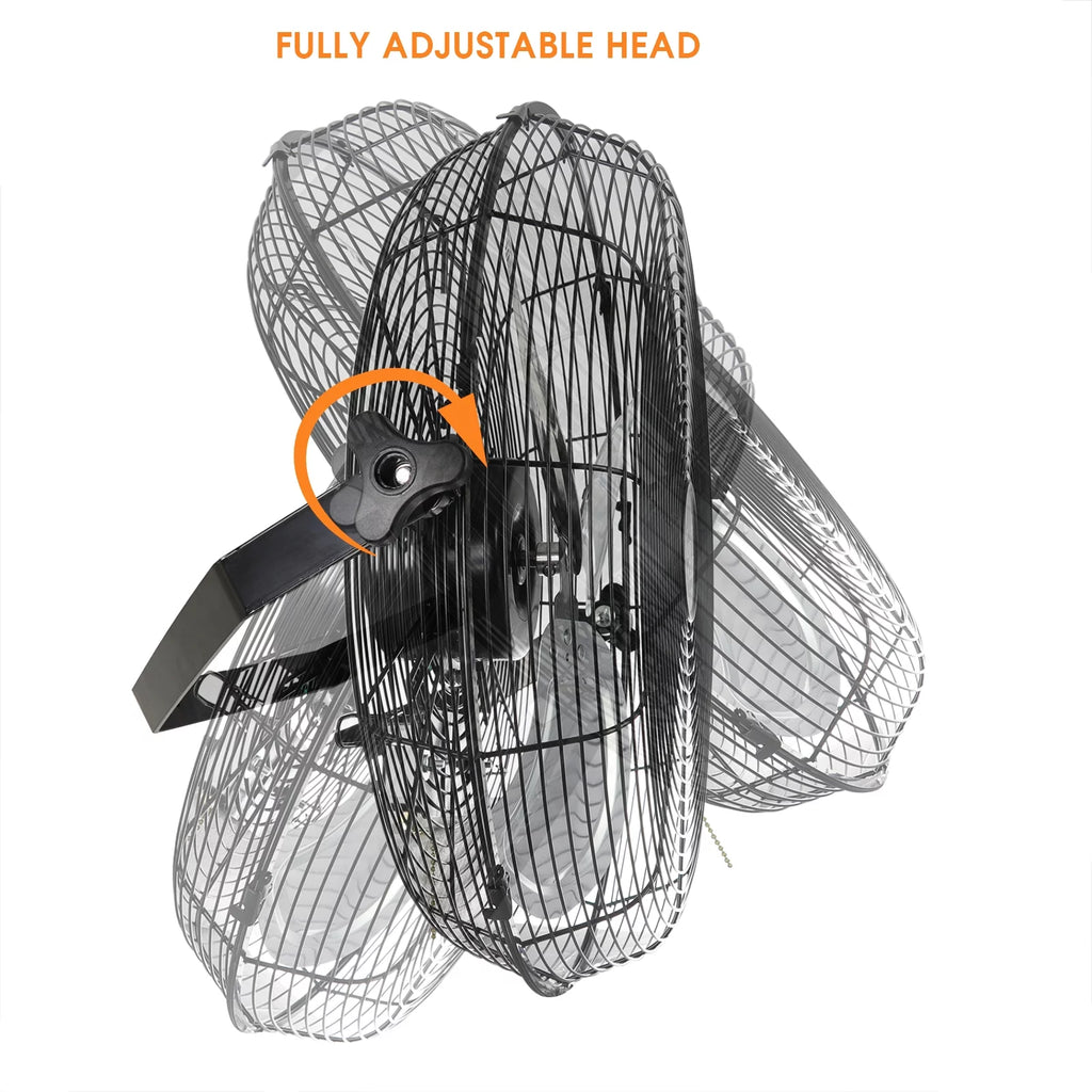 18 Wall Mountable Floor Fan with 3 Speed Settings T386793
