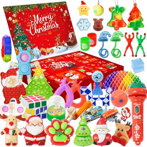 24 Days Christmas Countdown Calendar Fidget Toy W915140