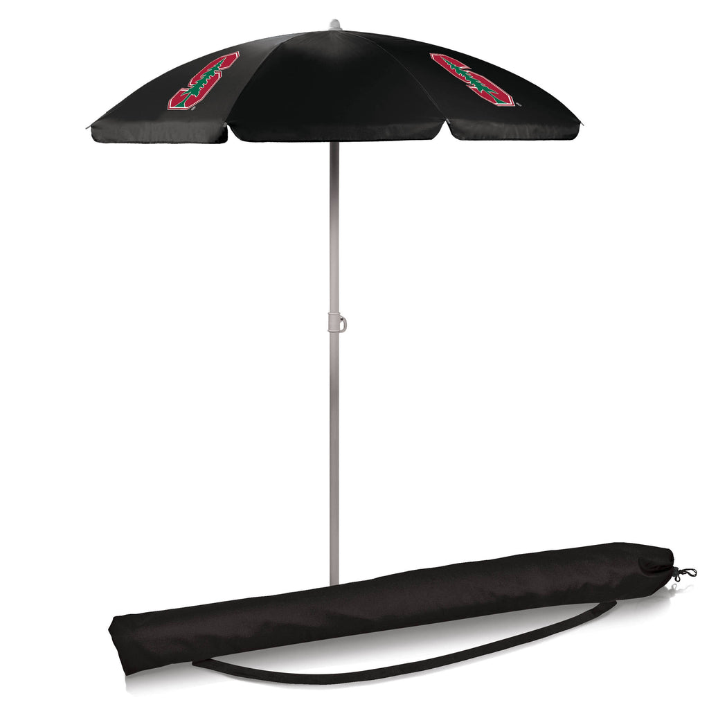Black 5.5' Portable Beach Umbrella Z54087