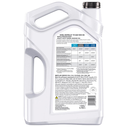 15W-40 Diesel Motor Oil, 3 Gallon W279