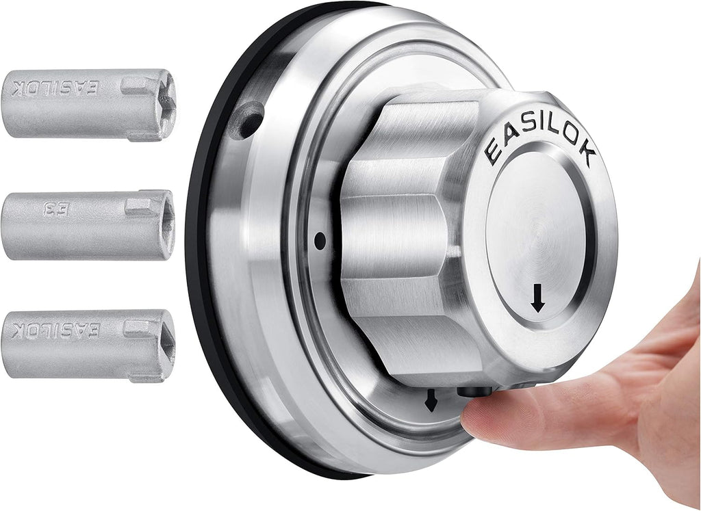 Keyless Twist to Lock Deadbolt Lock, 304 Stainless Steel Front Door Lock, Single Cylinder Deadbolt and Door Knob I233756